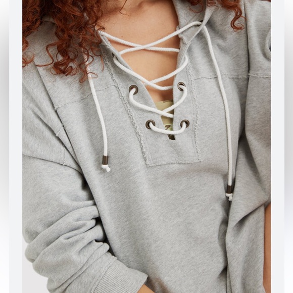 Aerie American Eagle Hooded Pullover Sweatshirt - Picture 1 of 4